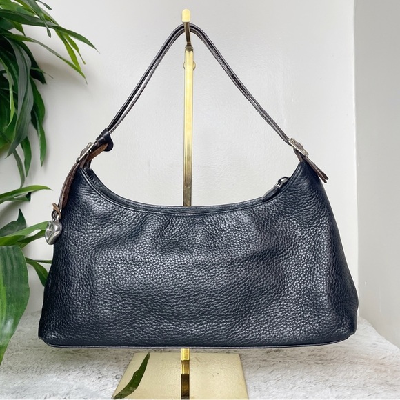 Brighton Black and Brown Hobo Mini Bag - Picture 2 of 10